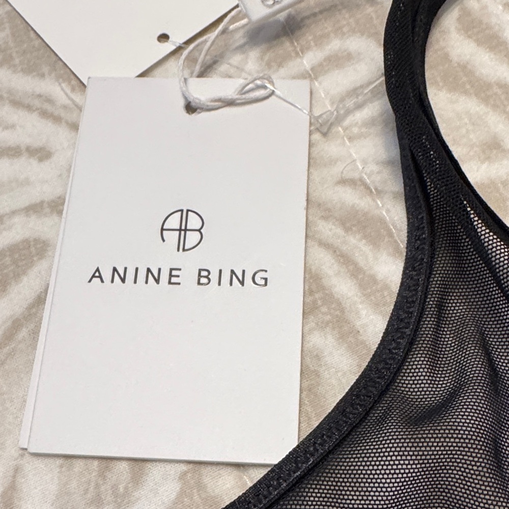 Annie bing Black Mesh Bralette